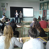 5.	Meeting with some students of San Eutiquio High School that develop an iniciative that responds to a real challange suggested by an entrepreneur. “Entrepreneurship workshop “ (TMP) project. 